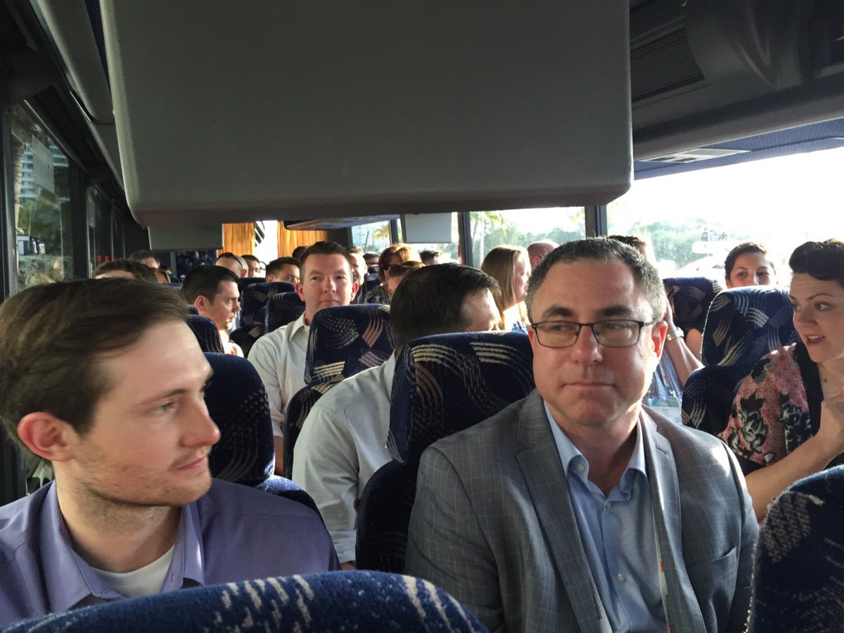 kristengreg's tweet photo. Party time! Excellent! On the bus to mango's! #BrontoSummit https://t.co/fEa5iy5kN1