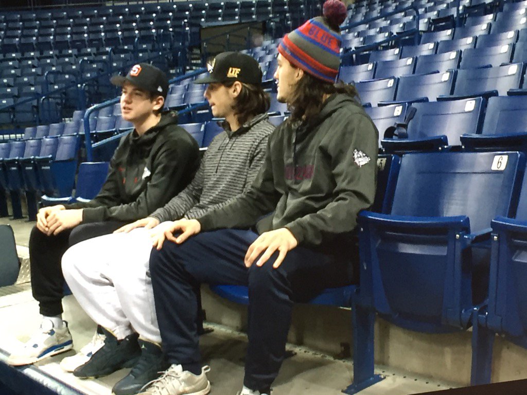 JaneMcCarthyRob's tweet photo. Finishing a story feat. @RemFifteen @dustintriano @Jack_Beach2 for #GoZags special on @KREM2 at 7! @ZagMBB https://t.co/dYMiYItih8
