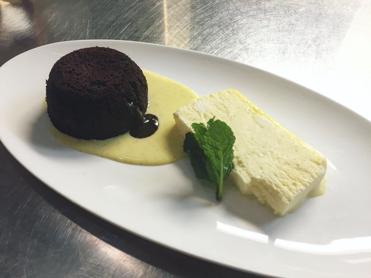 nostrasf's tweet photo. Satisfy your sweet cravings with our Chocolate Lava cake! Vanilla sauce and mint semi freddo. 👌🏻 https://t.co/xgusqM4iTU