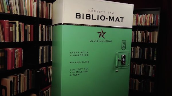 mental_floss's tweet photo. This Vending Machine Dispenses Random Books for $2 — https://t.co/46Mmn6Cb3y https://t.co/cdqYb3RRXk