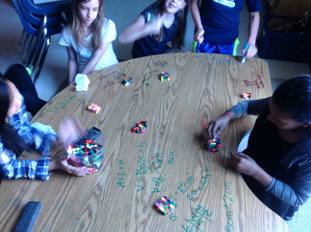 Breaking volume down with centimeter cubes. <a href="/ShakeragElem/">Shakerag Elementary</a>
