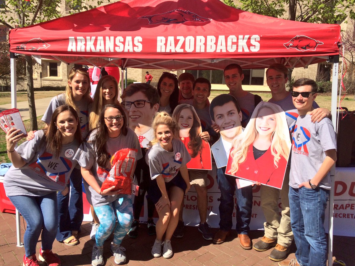 ArkansasSAA's tweet photo. Today's the last day to vote in the @UofAASG election! Go now: https://t.co/BXaMUzNPB0 https://t.co/UAb1M6OHwI