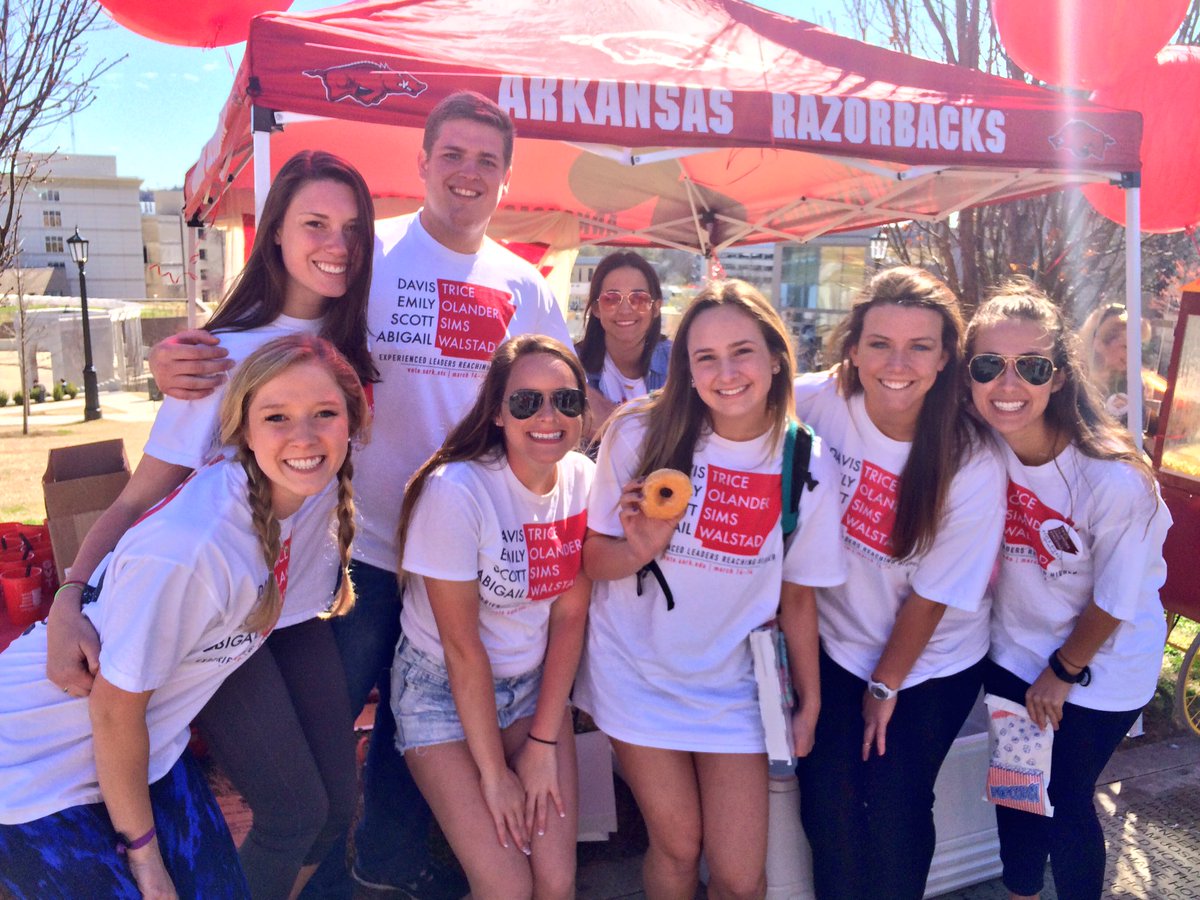 ArkansasSAA's tweet photo. Today's the last day to vote in the @UofAASG election! Go now: https://t.co/BXaMUzNPB0 https://t.co/UAb1M6OHwI