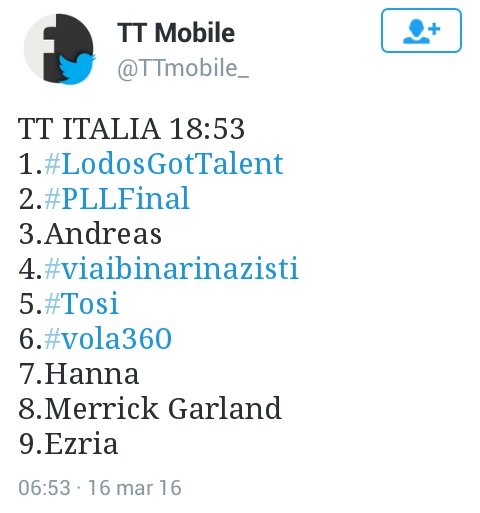 TeamLodoFriuli's tweet photo. SIAMO IN PRIMA POSIZIONE TRA LE TENDENZE IN ITALIA CON #LodosGotTalent #IGT 😍😱💥🔝 @IGT_official @SkyUno @TV8it https://t.co/BcnFCxZPX0