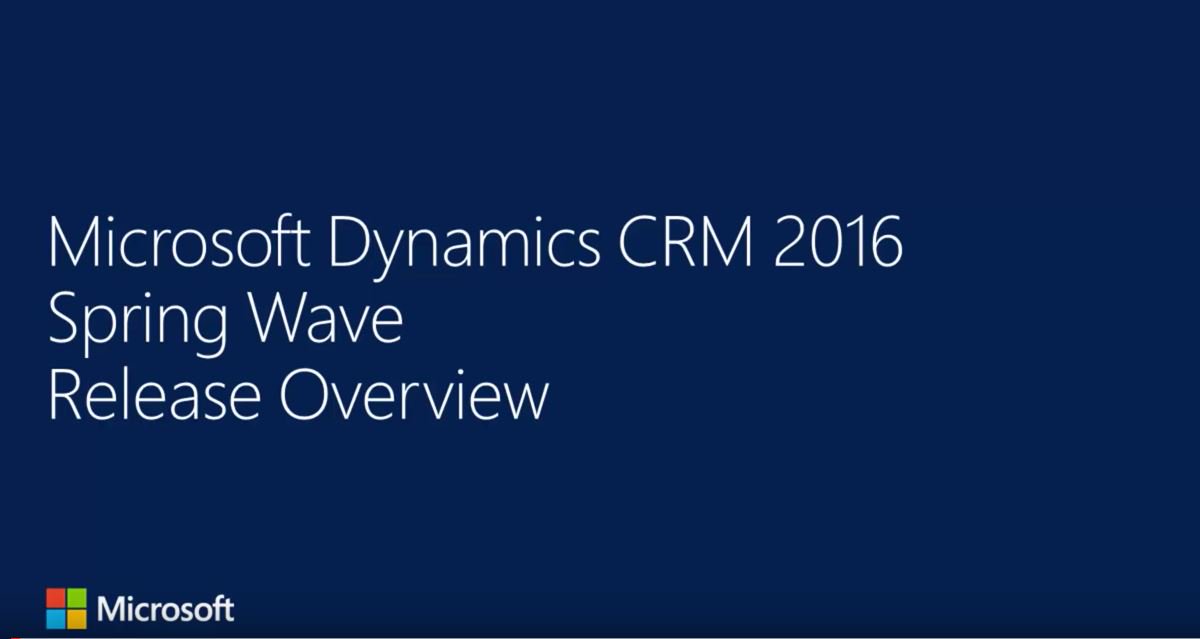 MSDynCRMSupport's tweet photo. #CRM2016 Spring Wave is coming with new features! Check out the Overview video: https://t.co/CzIn7Wty9E https://t.co/uKIyTqAy77