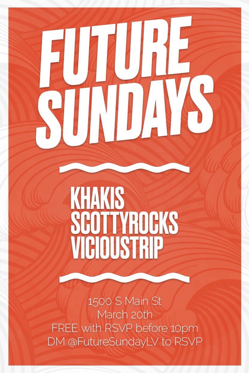 FutureSundayLV's tweet photo. March 20th!
#FutureSunday https://t.co/i8maXUio9G