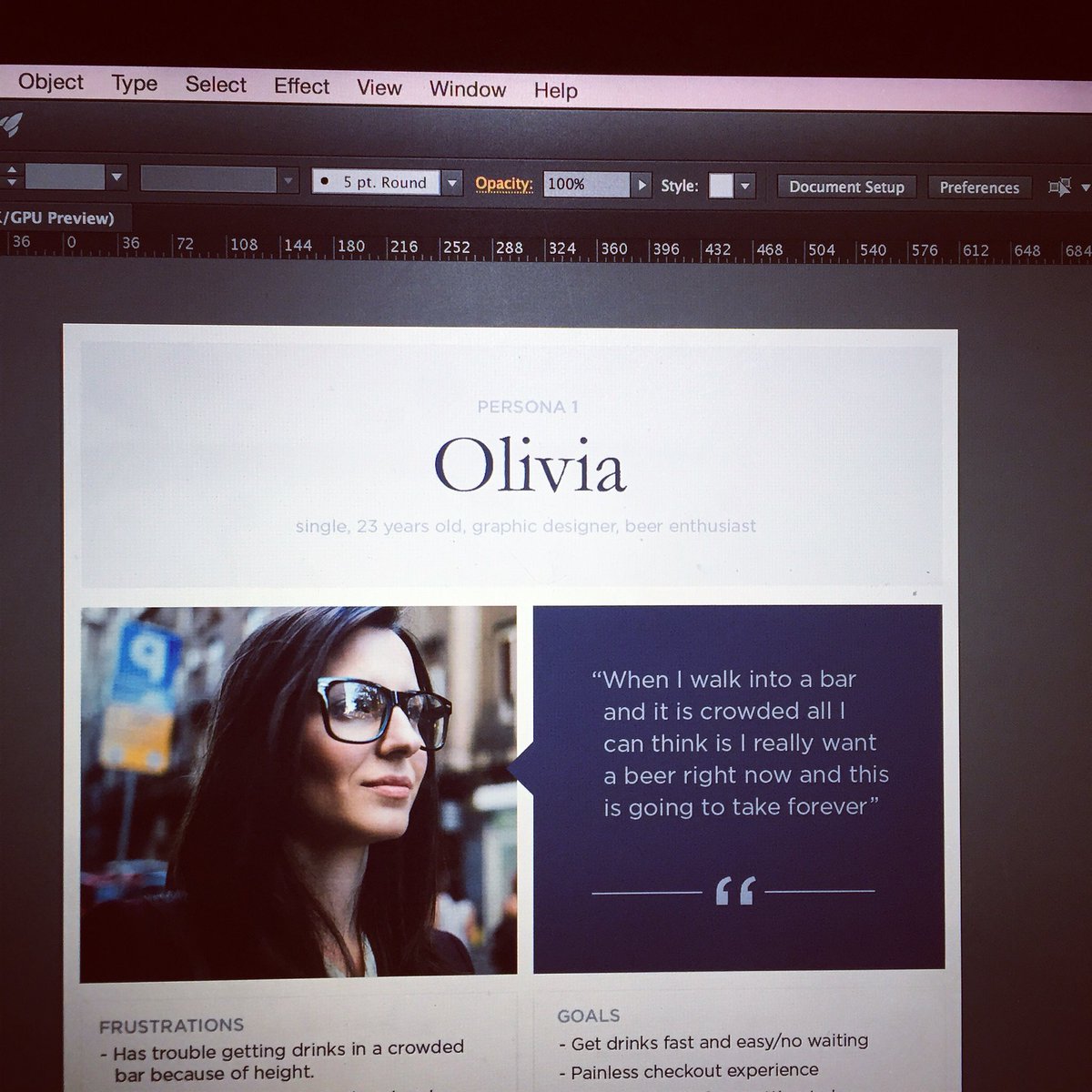 toriedgarr's tweet photo. Oh hello there, Olivia #ux #personas #generalasembly #userresearch #usergoals #uxdesign https://t.co/F3OfSXbQ2l