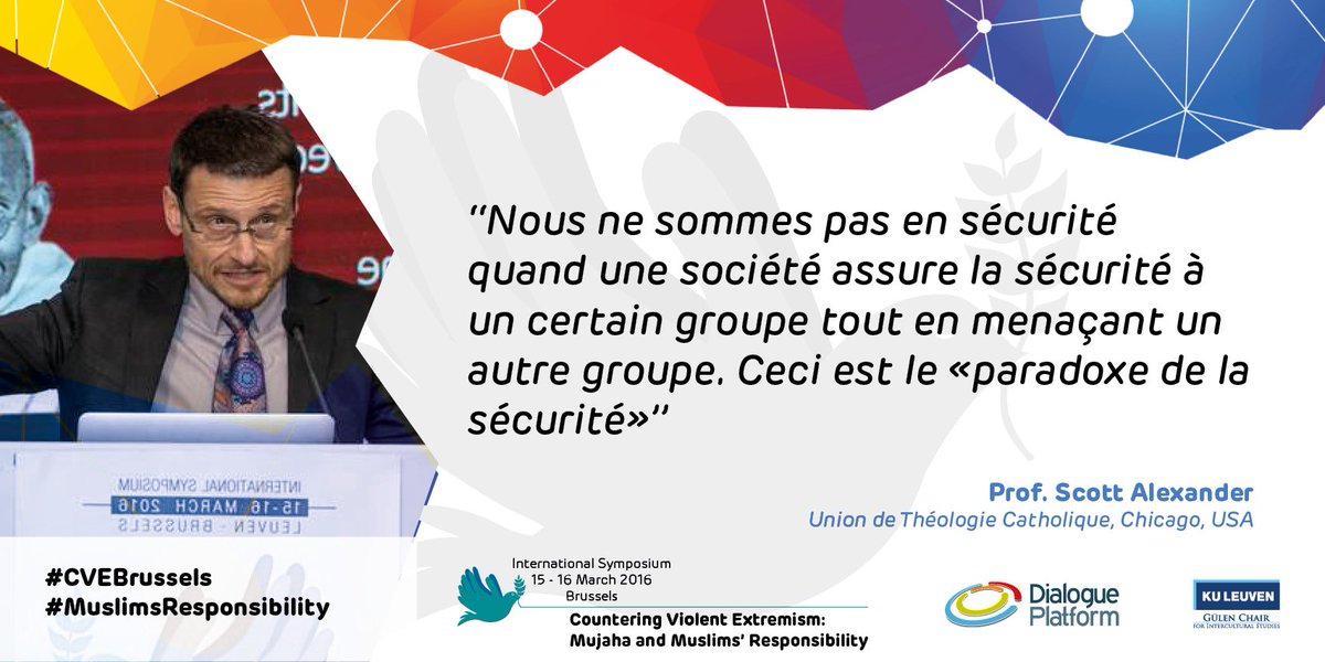 counteringVE's tweet photo. Prof. Scott:Nous ne sommes pas en sécurité quand une société assure la sécurité...
#CounteringViolentExtremism
#CVE https://t.co/PP3Q3d1QaM