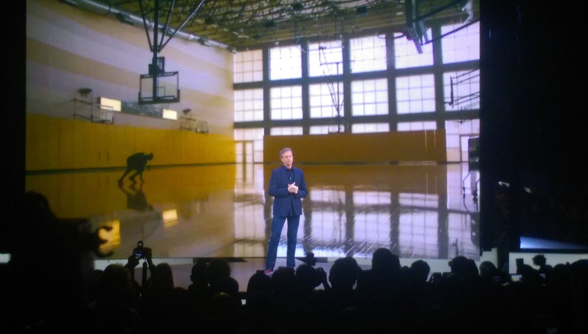 Sugandha_M's tweet photo. Mark Parker, Nike CEO on stage. Geared up for some awesome innovations! #Nike2016 https://t.co/dyv8pH5lZH