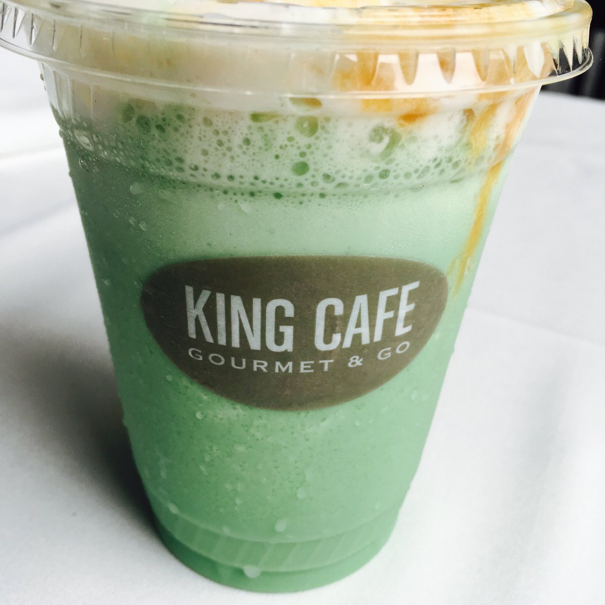 kingcafechicago's tweet photo. We’re crazy about our new Matcha Mint Frappe! https://t.co/RCrQmsimaB
