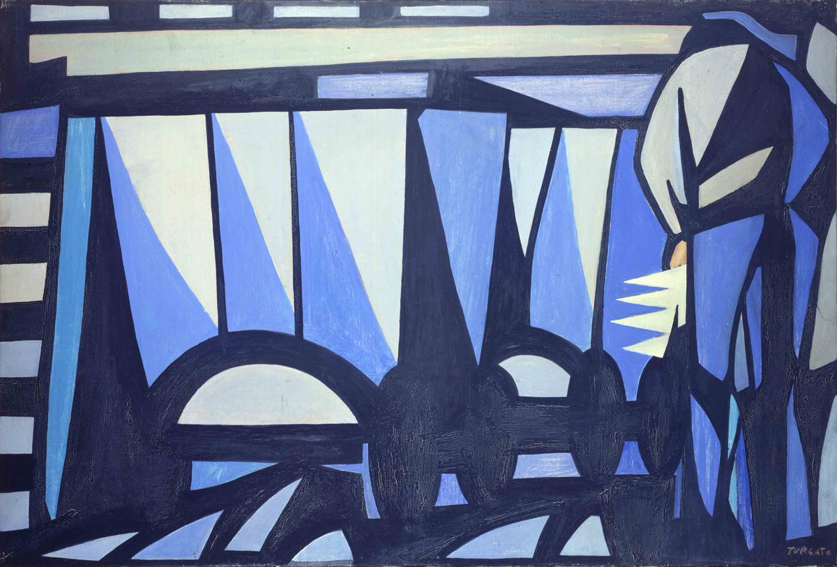 la_Biennale's tweet image. #nonèmaitroppotardi per ricordare Giulio Turcato che nasceva oggi il 16 marzo 1912 Espone alla #BiennaleArte