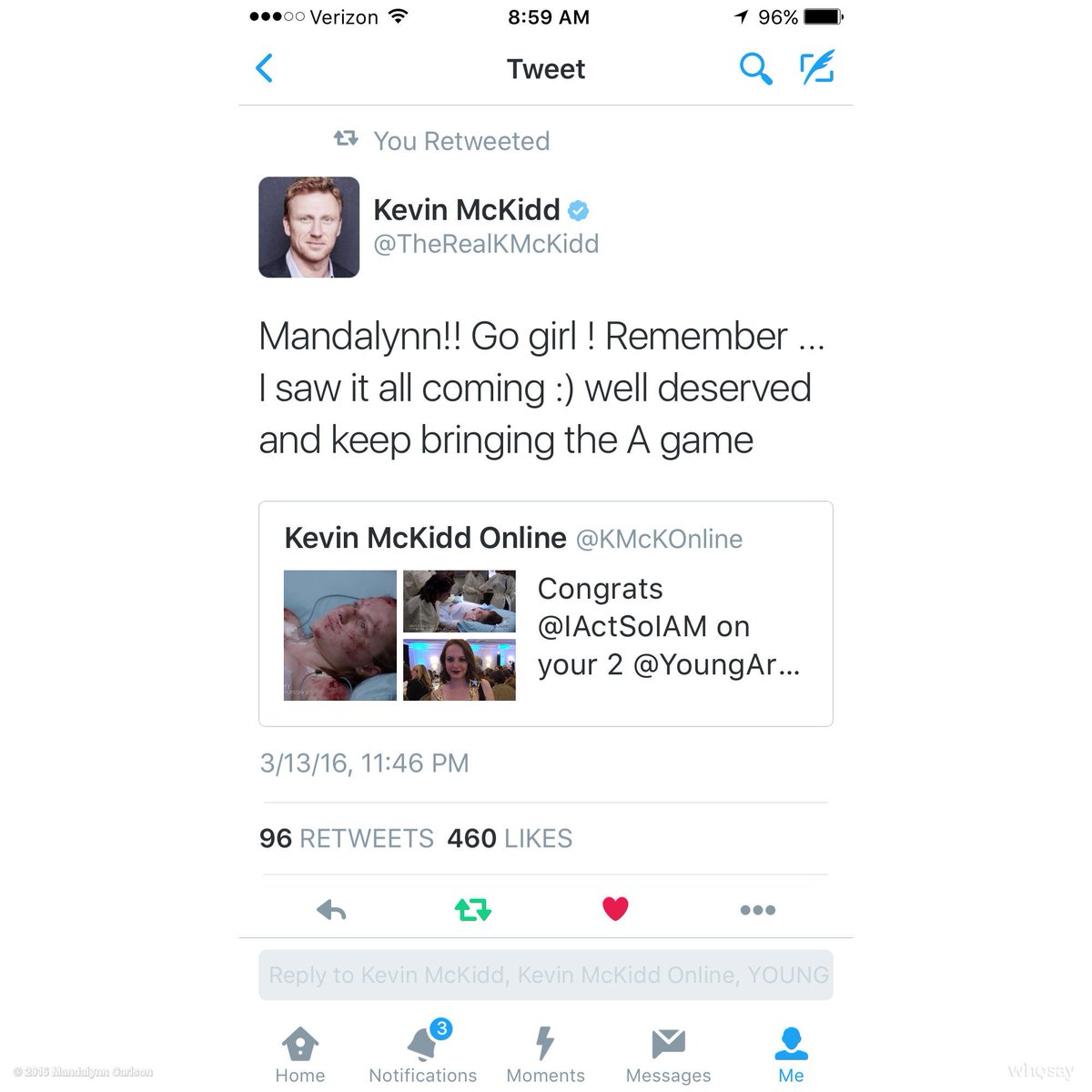 IActSoIAM's tweet photo. When your #director tweets about you....#greysanotomy #mckidd https://t.co/eSwoSOKLmI