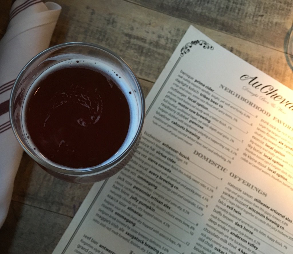 britgarrison's tweet photo. Kicking off #JackRoseDoesWhiskyFestChicago trip w/🍔+🍺; nice surprise seeing @jackroseindc @perennialbeer on menu. https://t.co/Jnn5PZoOkn