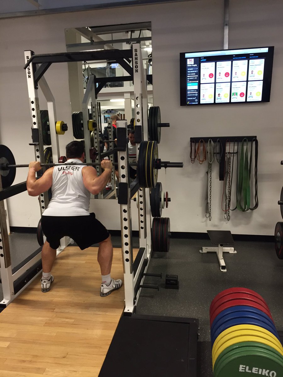 KevGeary's tweet image. New @GymAware leaderboard update in action @UlsterRugby #performancetech