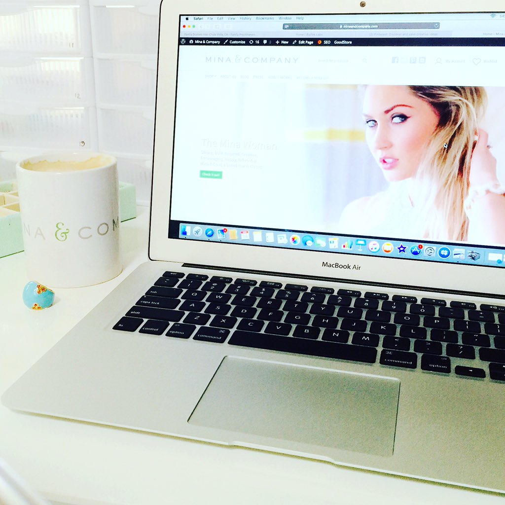 Working away!!! #minaandcompany #shoponline #coffee #jewelryinabox #styledbystacie
