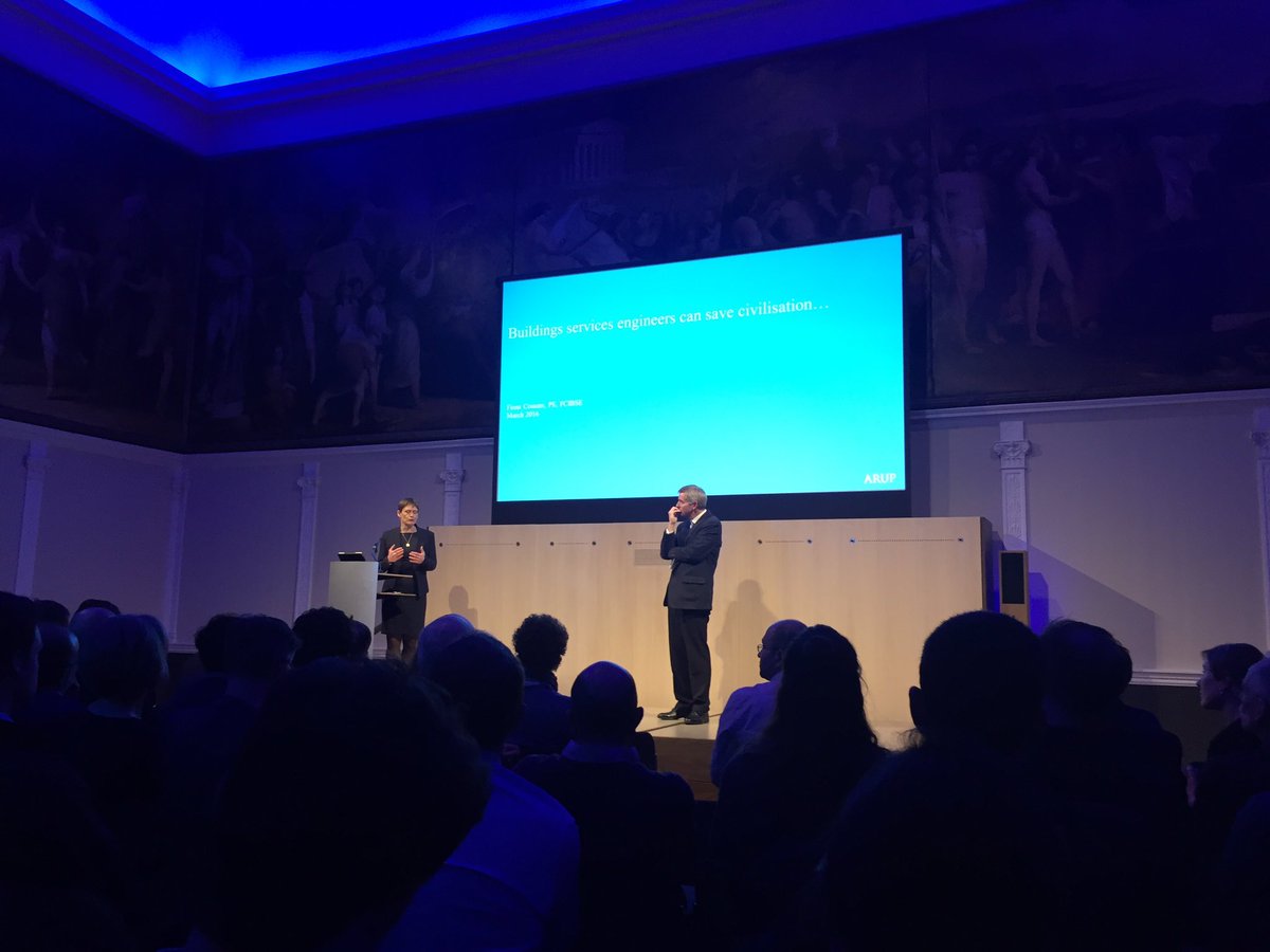 les_copeland's tweet photo. At #TheCIBSEannuallecture "building service can save civilisation" https://t.co/stEb7zsVDK