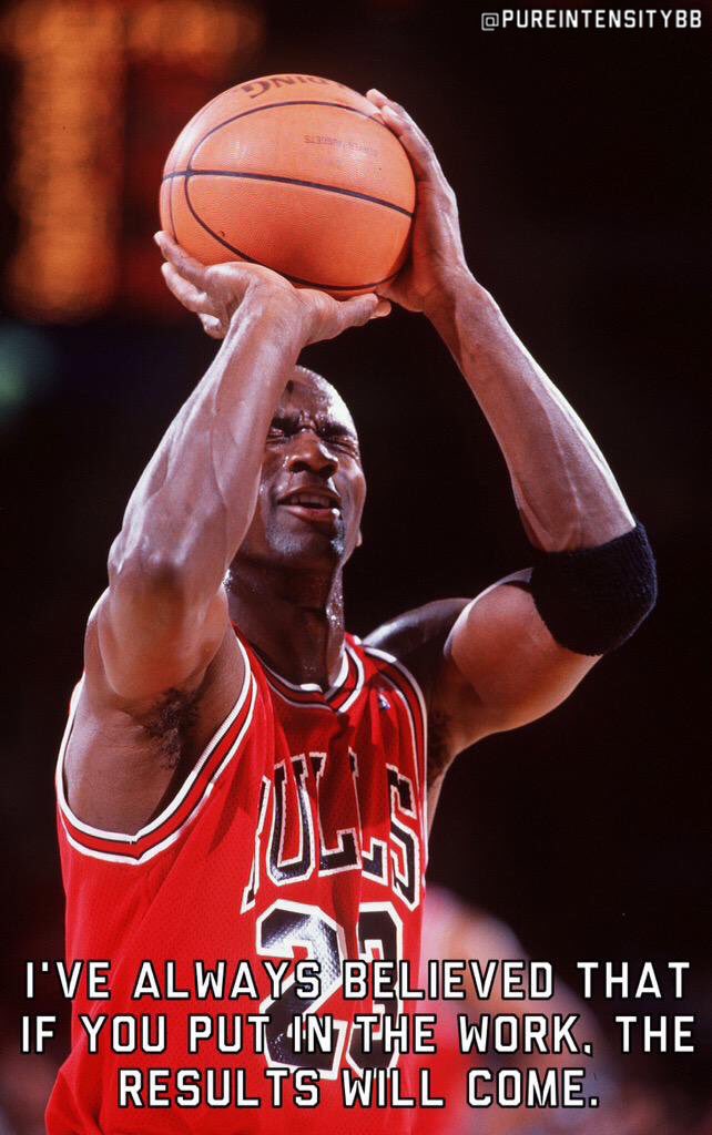PureIntensityBB's tweet photo. I've always believed that if you put in the work, the results will come -- Michael Jordan https://t.co/osaFjPCT0D