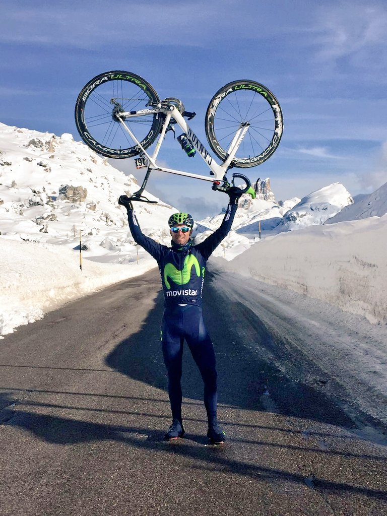 alejanvalverde's tweet photo. Great day in #DOLOMITES with @Andrey_Amador @jvgarciaacosta @sunzue looking forward to the @giroditalia https://t.co/U97fMqaIlF