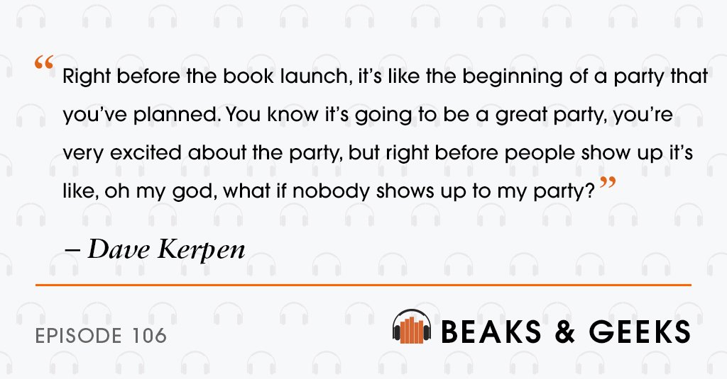 BeaksandGeeks's tweet photo. We had so much fun chatting with @DaveKerpen. Listen here: https://t.co/UVYxNBgtAC &amp; on iTunes! https://t.co/Fe9e1soA1d
