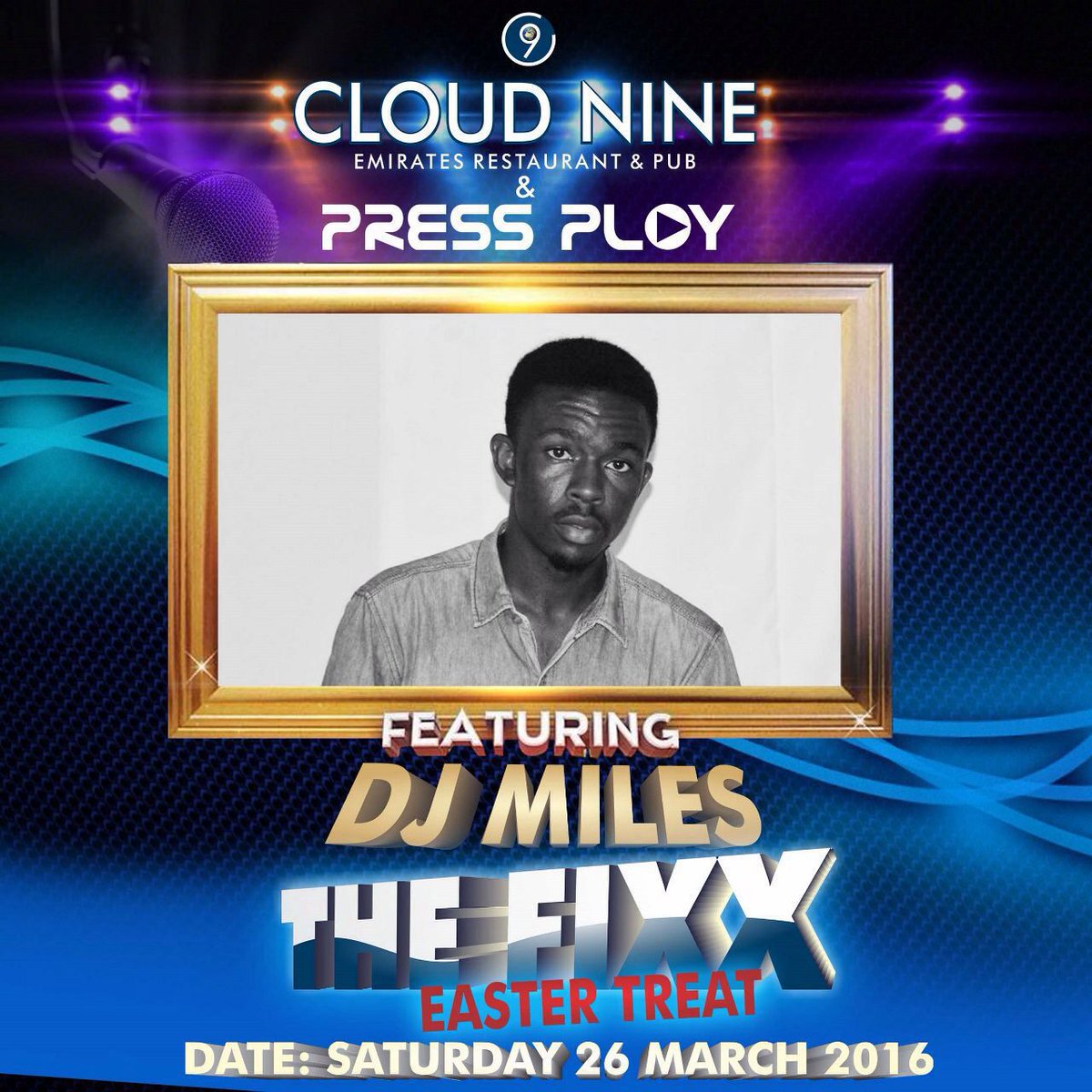 milesdj7's tweet image. 26 march 2016 Dj Thabithabs cloud 9 #ryansynth, #FeelG, #Djnospa, and yours truly #DjMiles..#pressplayeastertreat