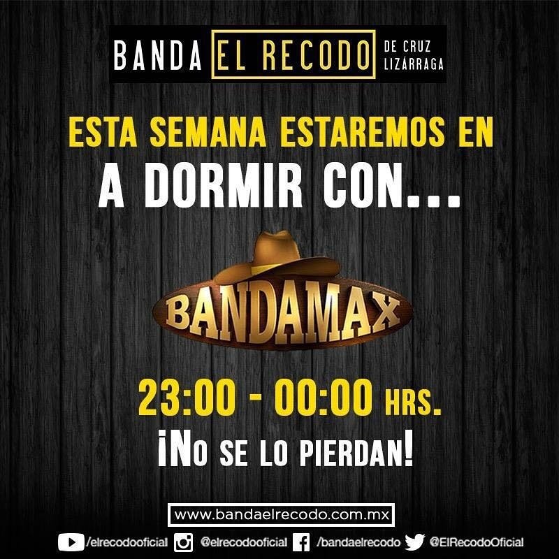 ElRecodoOficial's tweet photo. No te pierdas durante esta semana #ADormirConElRecodo por @TvBandamax #iUUU https://t.co/AxXfGz1BBH