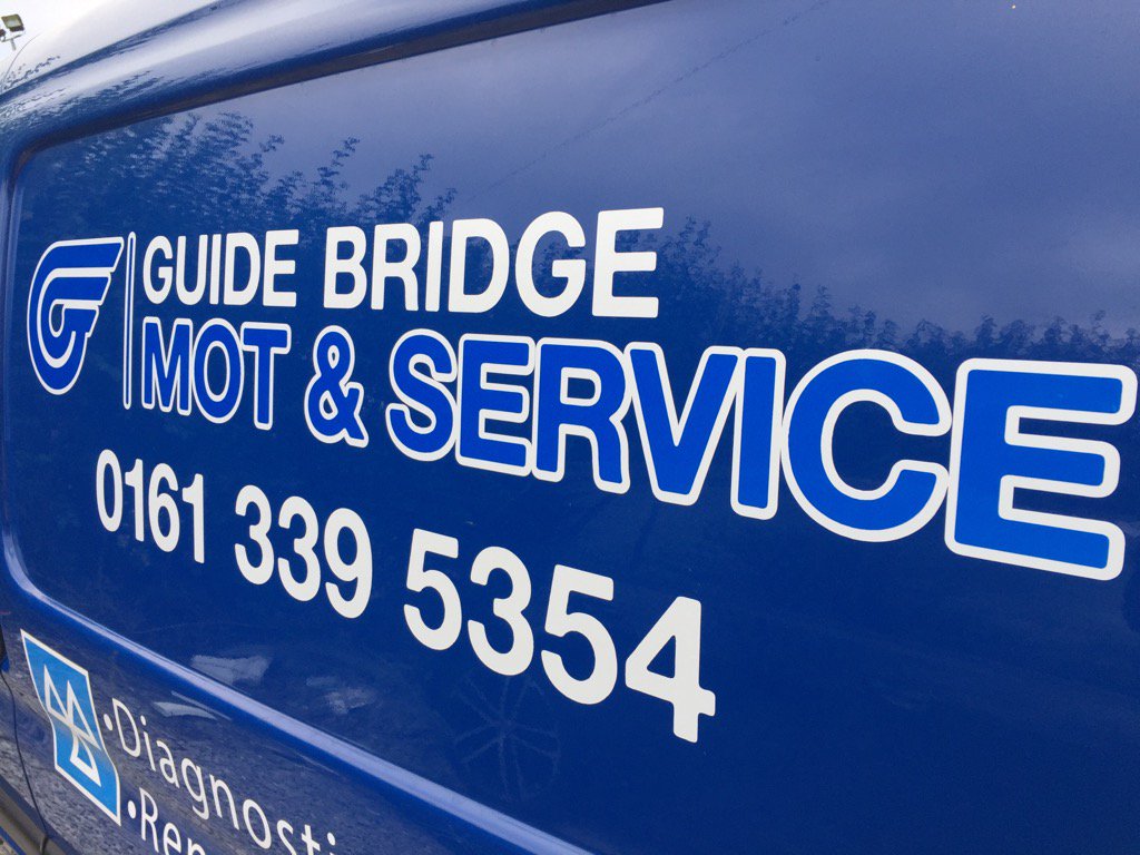 visionsignsmanc's tweet photo. Reflective vinyl applied for @Guide_BridgeMOT  today, mot's servicing, repairs &amp; more. #familyrunbusiness https://t.co/OCgxLX7yTd