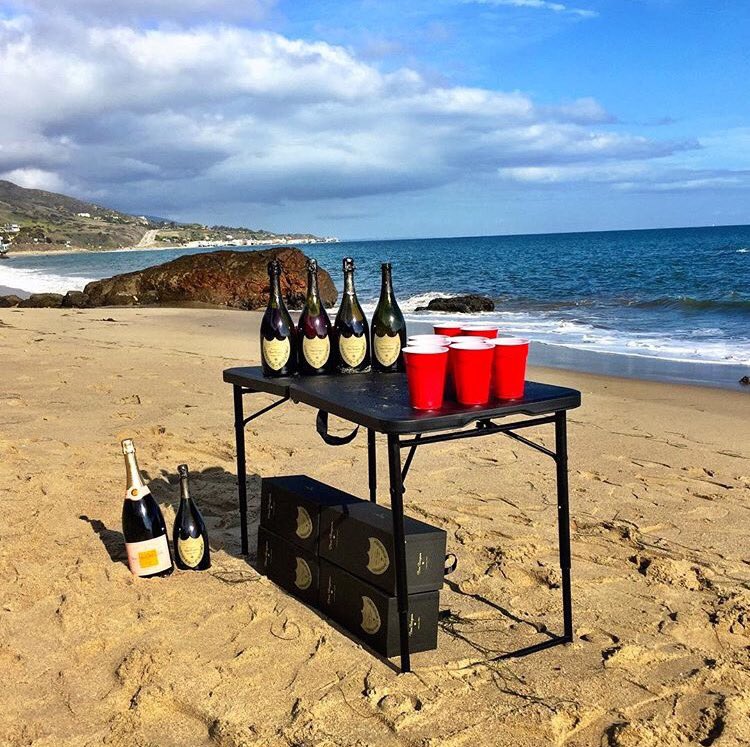 BlairNight's tweet photo. Some Dom at the beach #DomPerignon #California https://t.co/EIOdT0HPD3