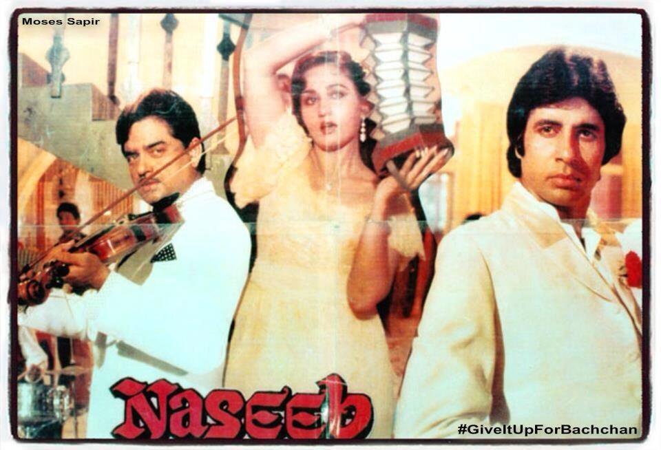 MosesSapir's tweet photo. @SrBachchan "Zindagi Imtehaan Leti Hai"  #35YearsofNaseeb https://t.co/tAO5NgWDB2