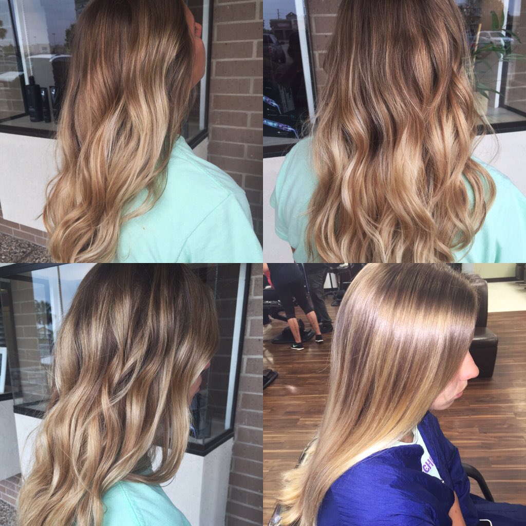 haeli_flores's tweet photo. Cool blonde balayage on my sister today. Jealous of her perfect hair 😍 #onstage2 https://t.co/4iCP3dVvwQ