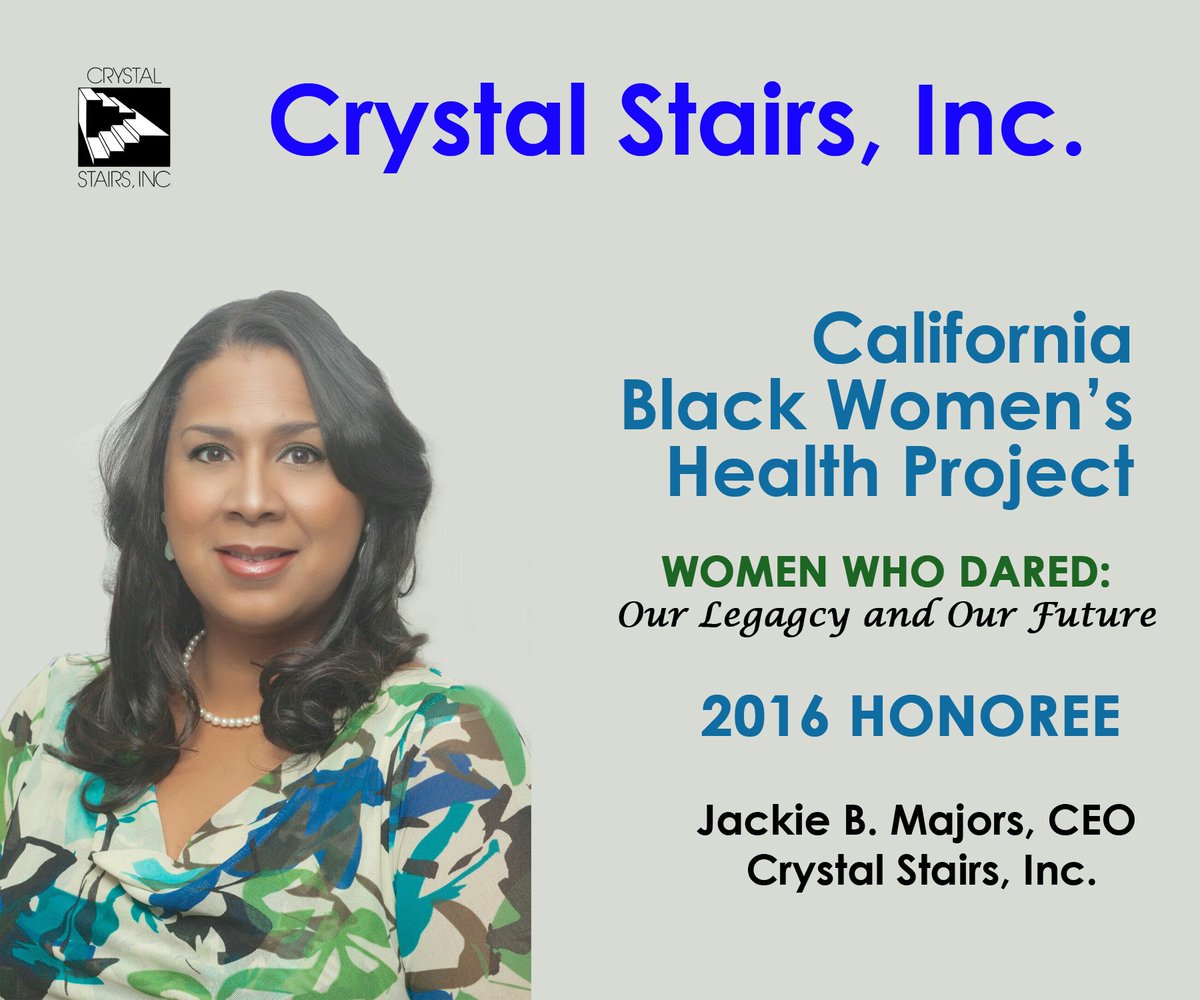 CrystalStairsLA's tweet photo. #ICYMI: Jackie B. Majors, #CrystalStairsLA CEO, to be honored by #CBWHP on March 31. https://t.co/tmjlmaj13d https://t.co/RxCzg2PApA