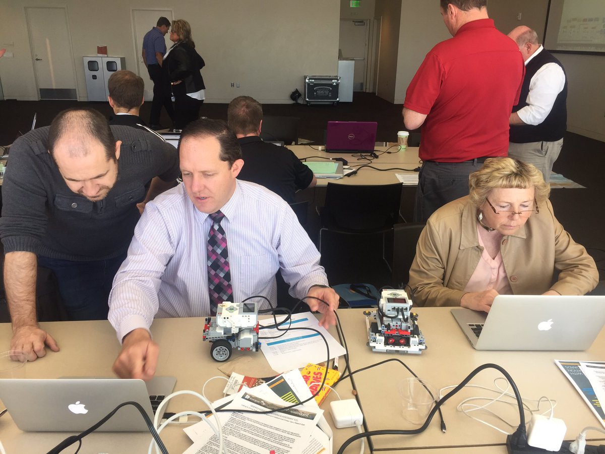 RRScotta's tweet photo. More UT Principals programming robots #UtSTEMPA @YoungUTScience @MathDavidUtah @Joleighhoney https://t.co/PQXSefj0cV