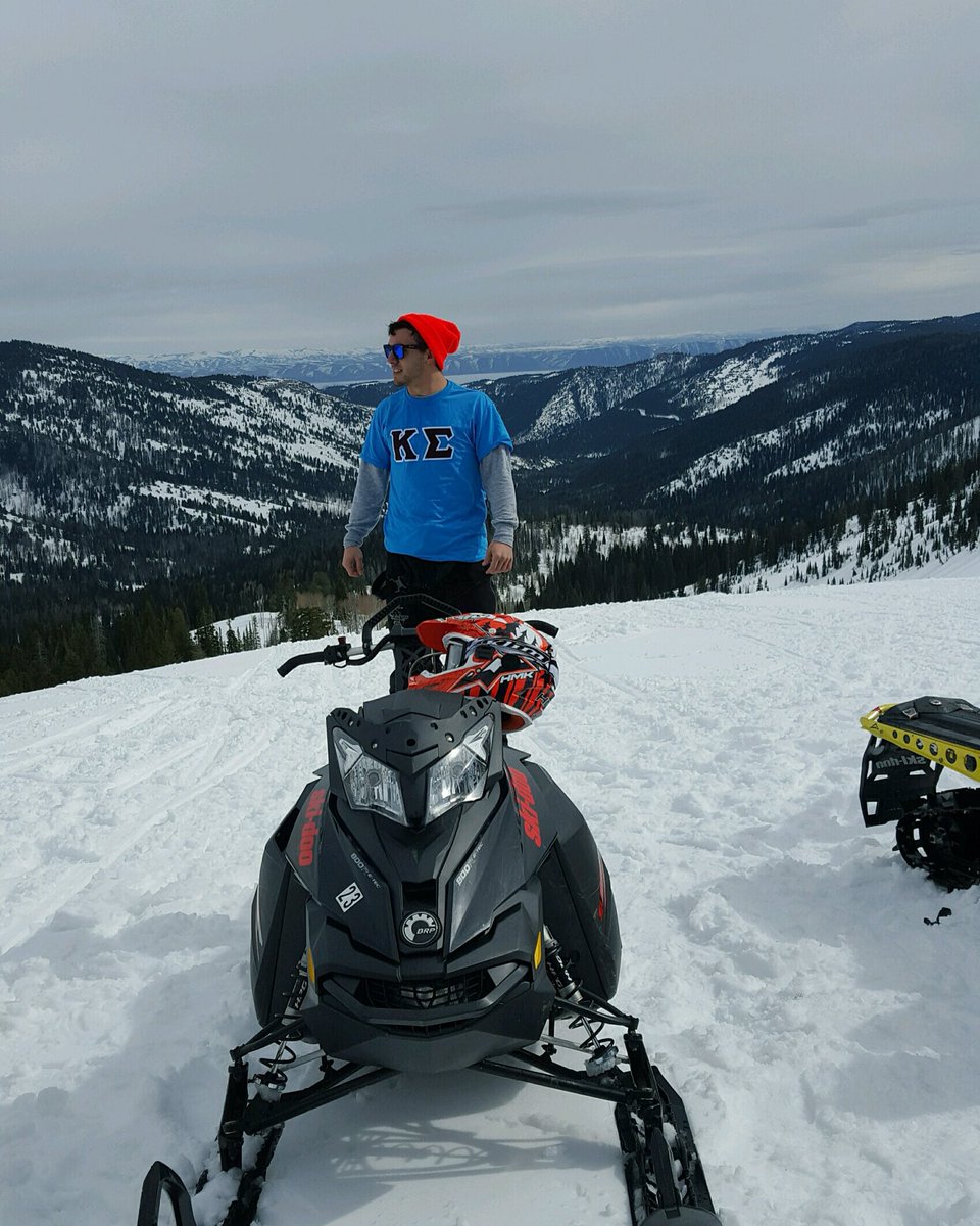 KappaSigmaSHU's tweet photo. Brother Brian Witcomb representing ΚΣ in the mountains of Utah! https://t.co/0MnMF539Y4