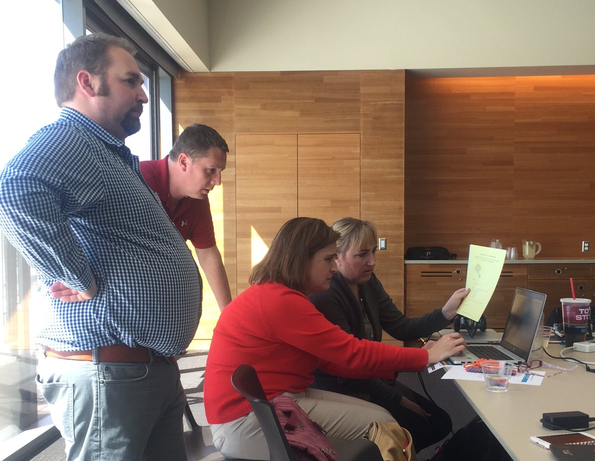 RRScotta's tweet photo. These principals are engaged in robotics #UtSTEMPA @MathDavidUtah @YoungUTScience @Joleighhoney https://t.co/eO5cjtEGdA
