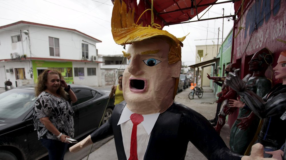 AJEnglish's tweet image. Donald Trump pinatas: This is how Mexicans respond to Trump's comments about them aje.io/qvlp