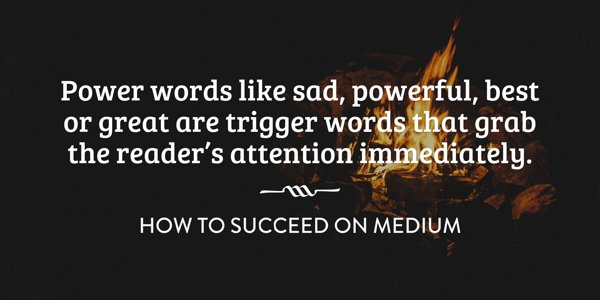 Power words in titles like powerful, best or great grab the reader’s attention immediately. buff.ly/227Rj9x