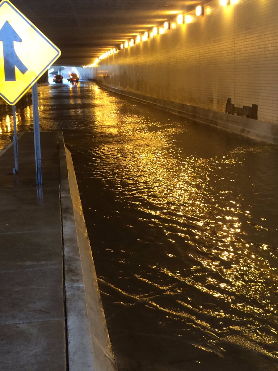 MSPPIO_NE's tweet image. I-35 Duluth tunnels still closed as MNDOT attempts to clear standing water