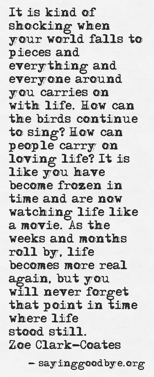 You will never forget that point in time where life stood still #grief #griefquotes