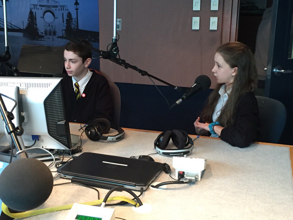 SJR_School's tweet image. SJR students on @CBCManitoba  radio talking about their solution to affordable housing in Winnipeg.