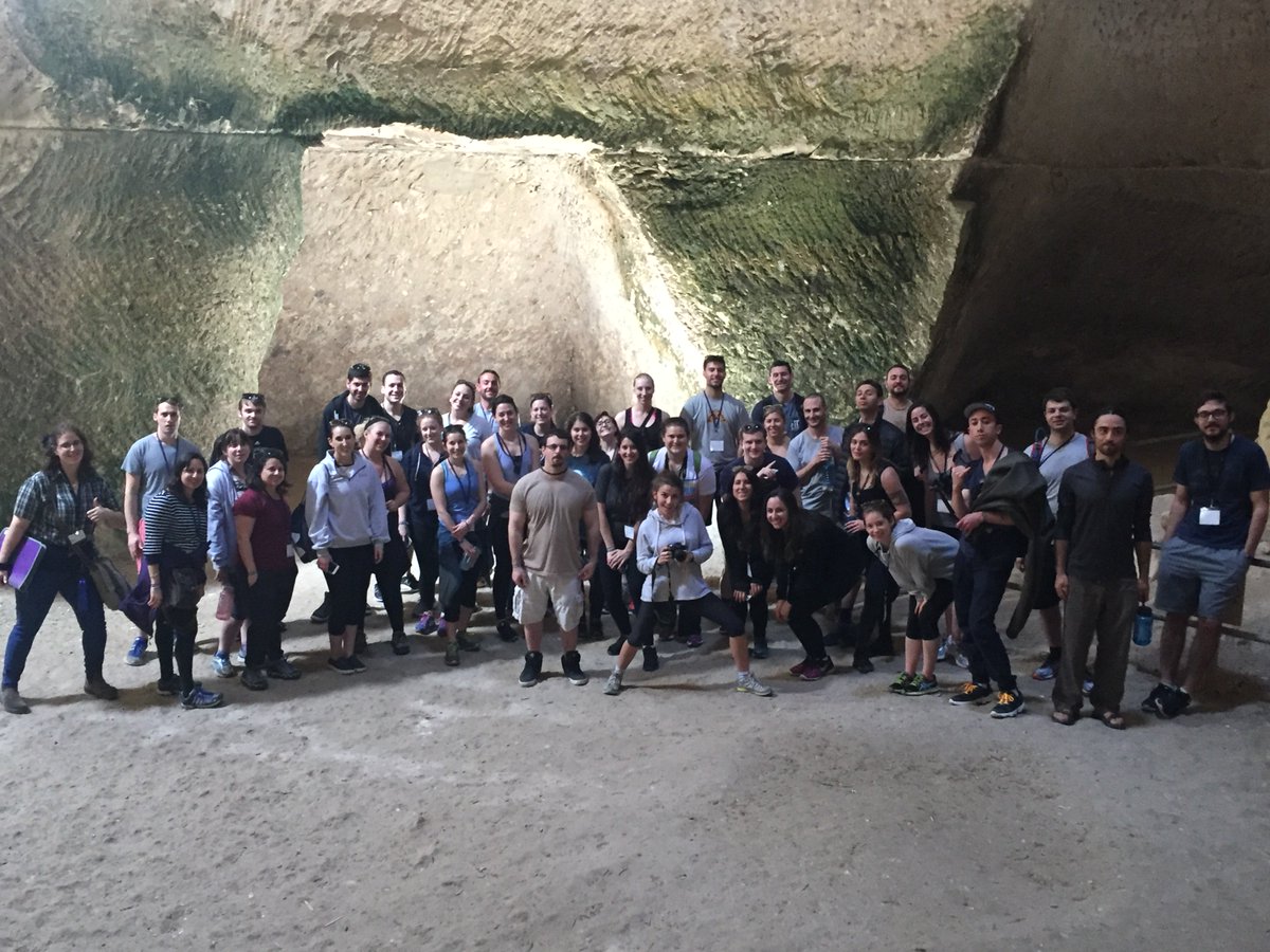 IsraelOutdoors's tweet photo. On their 1st day in Israel, #IsraelOutdoors #Bus252 visited the ancient caves at Beit Guvrin National Park! https://t.co/s14E2IeCJ3
