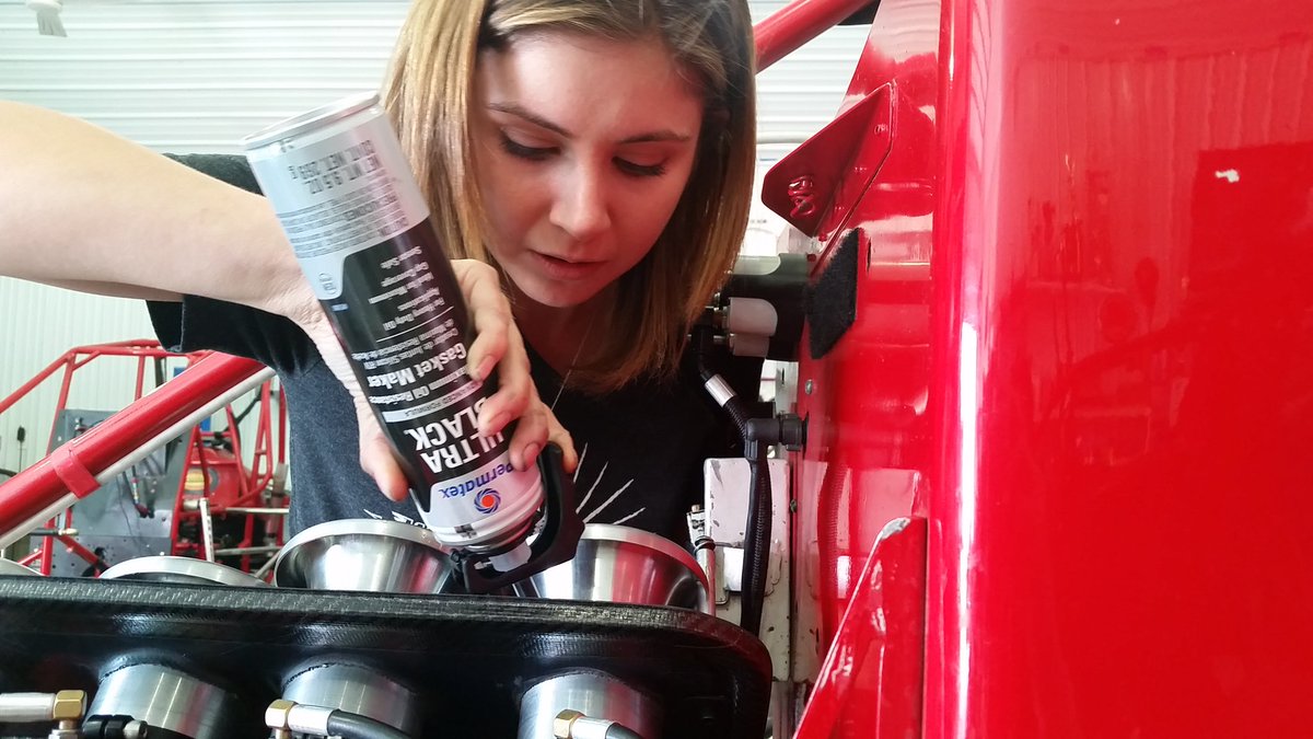 ABiggsRacing's tweet photo. Loving our @Permatex Ultra Black #gasketmaker! Getting the new @knfilters set sealed and locked in. #automotive https://t.co/1mJlUEEMBq