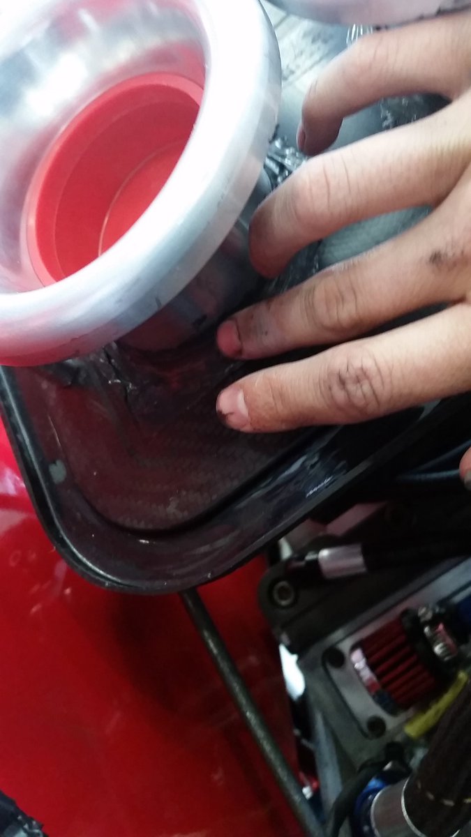 ABiggsRacing's tweet photo. Loving our @Permatex Ultra Black #gasketmaker! Getting the new @knfilters set sealed and locked in. #automotive https://t.co/1mJlUEEMBq