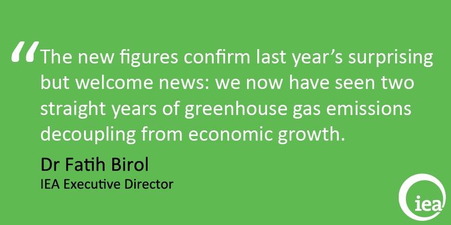 IEA's tweet photo. Energy Quote of the Day, 16 March 2016 https://t.co/hHgGIoNQwl @IEABirol #C02 #emissions #ClimateChange https://t.co/ne3O5Y9ITo