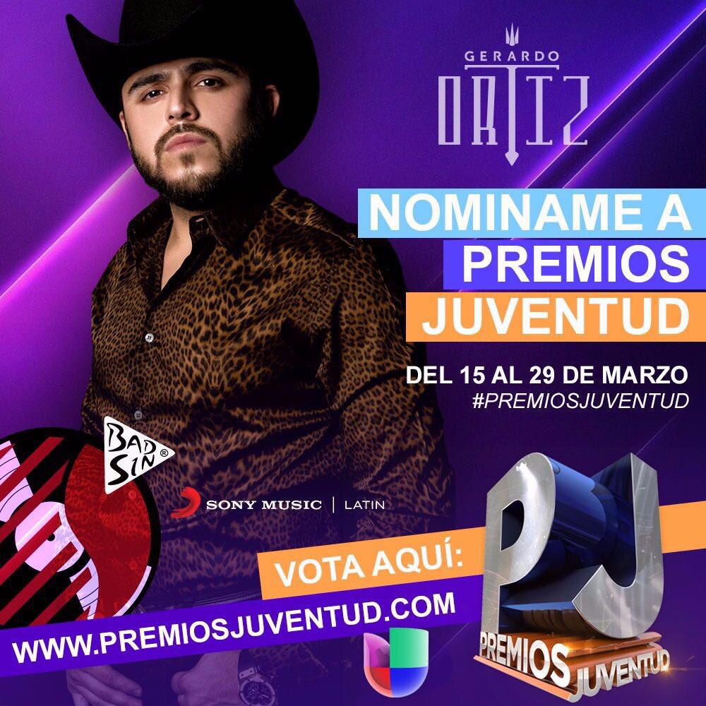 gerardoortiznet's tweet photo. Nominame a #PremiosJuventud del 15 al 29 de Marzo ( Vota Aquí: https://t.co/a83KnXNzzG ) #DelRecords #BadSin https://t.co/LcVgsv2ac3