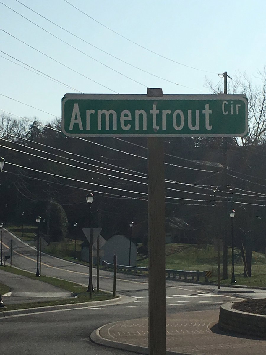 radfordsheriff's tweet photo. Armentrout Circle recently named in memory of William Armentrout, the father of Sheriff Mark Armentrout https://t.co/3ItE3iHGDz