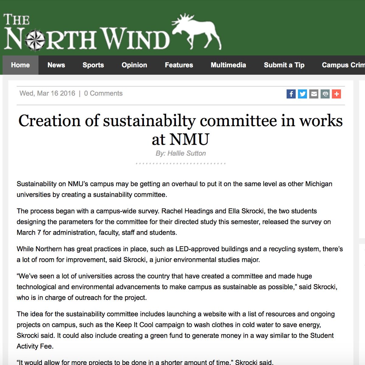 Hey <a href="/NorthernMichU/">Northern Michigan University</a> the Sustainability Survey nmu.qualtrics.com/SE/?SID=SV_2nl… closes March 20 at midnight! 
Learn more below!