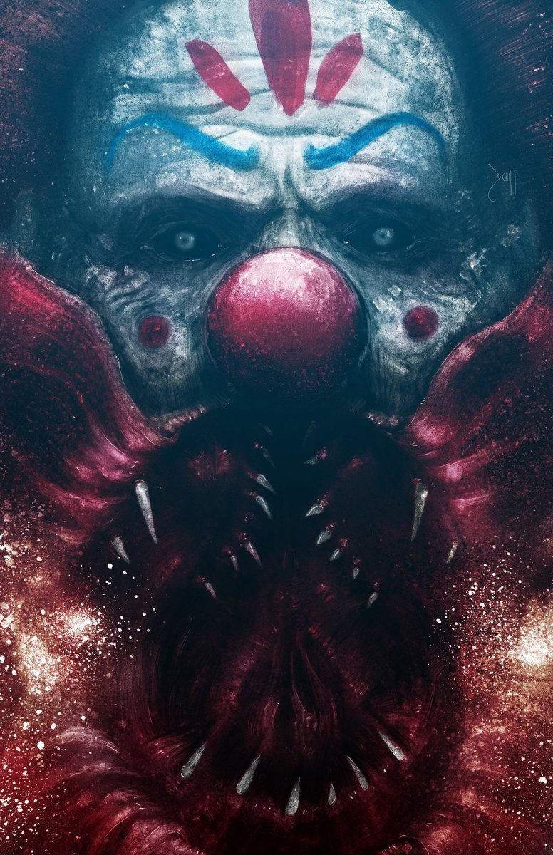 - Cherry Drops - 
devinfrancisco.bigcartel.com/product/cherry…
#clown #scaryclown #creepyclown #crazyclown #evilclown #circus #clowns