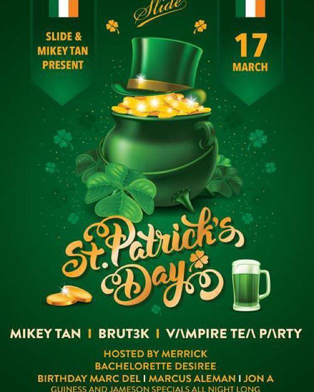 SlideSF's tweet photo. Don't miss our #StPatricksDay Celebration this Thursday at #SlideSF!
Get on GUESTLIST here: https://t.co/ozMZBbnToC https://t.co/0tLWgzq6M7