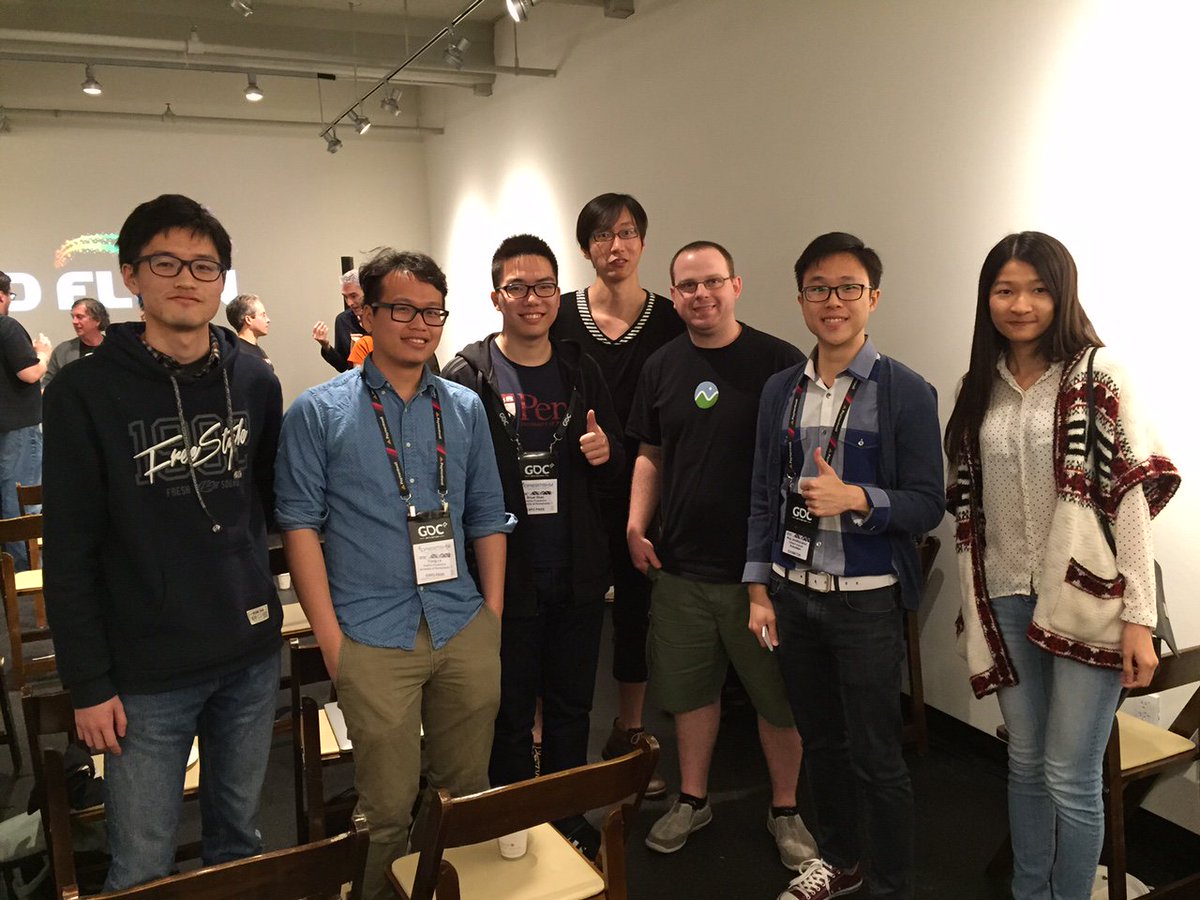 Big group of Penn graphics students and alum at the WebGL + glTF BOF today! @nopjia @shrekshao, @otaku690 and others