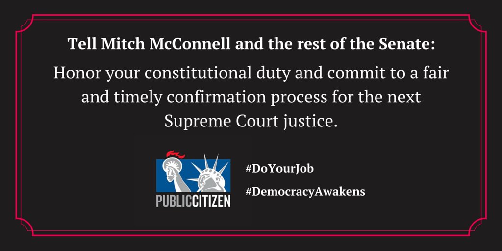 Public Citizen tweet media