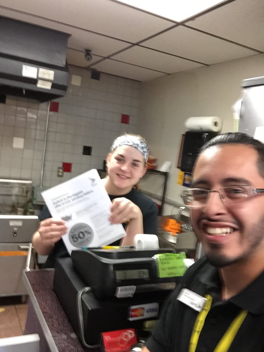 WLSALstore's tweet photo. Flyer dropping and sign spinning to drive in traffic #disruption @WL_WIT @PlainsRD @Pkushn @TimMiller44 https://t.co/jRNjjUa52J